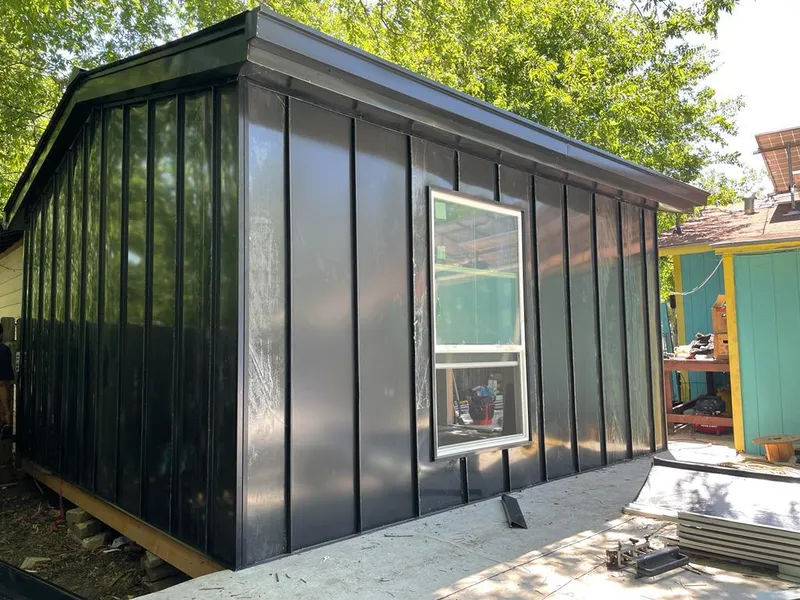 Black standing seam metal wall panels for Metal Roof Installation in Wahiawa